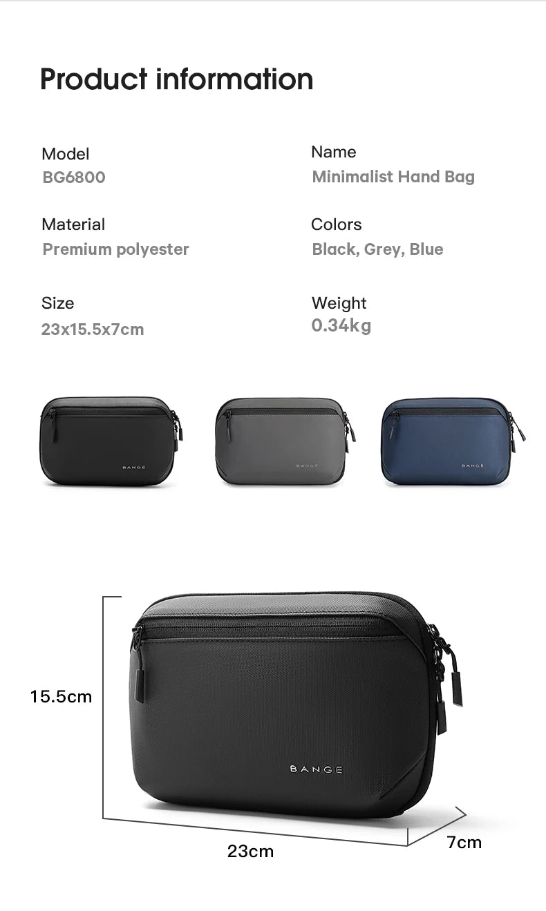 BANGE Multi-Layers Tech Pouch Oxford Warerproof Organizer Case Portable Data Cable Storage Bag Gadget Bag for Travel USB Charger