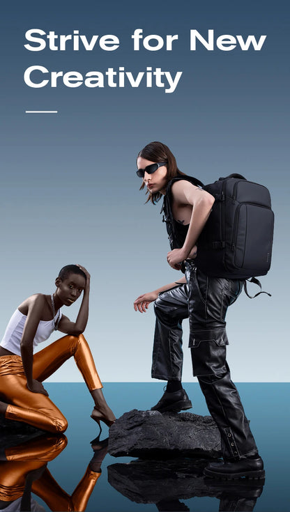 BANGE New Design Large Capacity USB Rechargable Travel Backpacks Men 15.6 inch Laptop Backpack Waterproof Outdoor Bag for Male