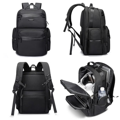 BANGE Anti Theft Laptop Backpack 15.6" Anti-wrinkle Waterproof USB Recharging Oxford Backpack Men Fashion Travel Bag Backpacks