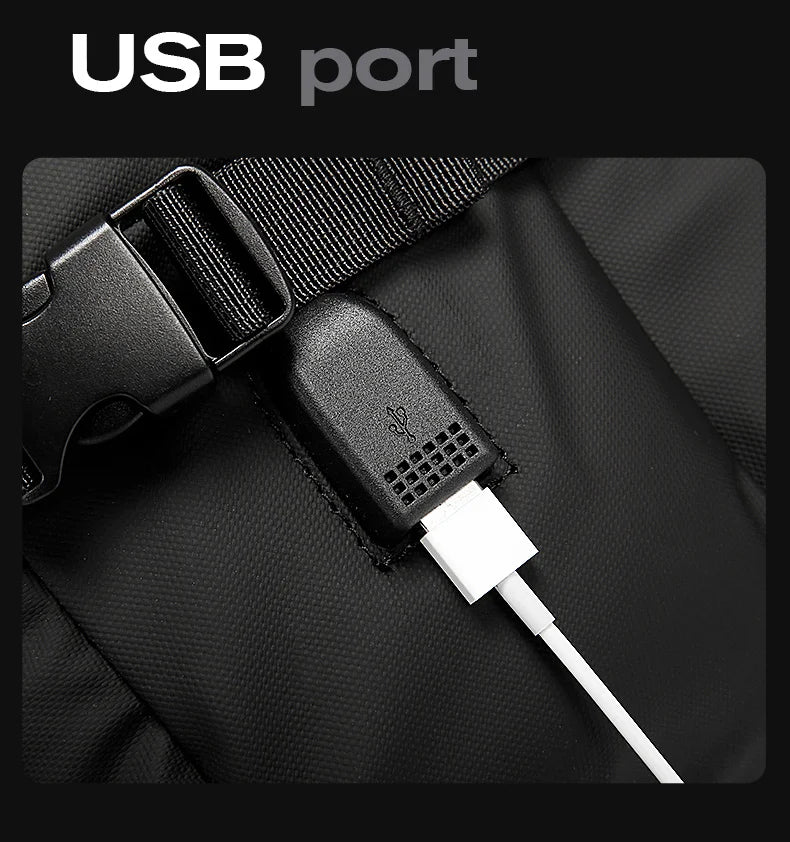 BANGE New Multifunctional USB Recharging Travel Backpack Men Business Waterproof School Bag Large Capacity 15.6 Laptop Backpacks