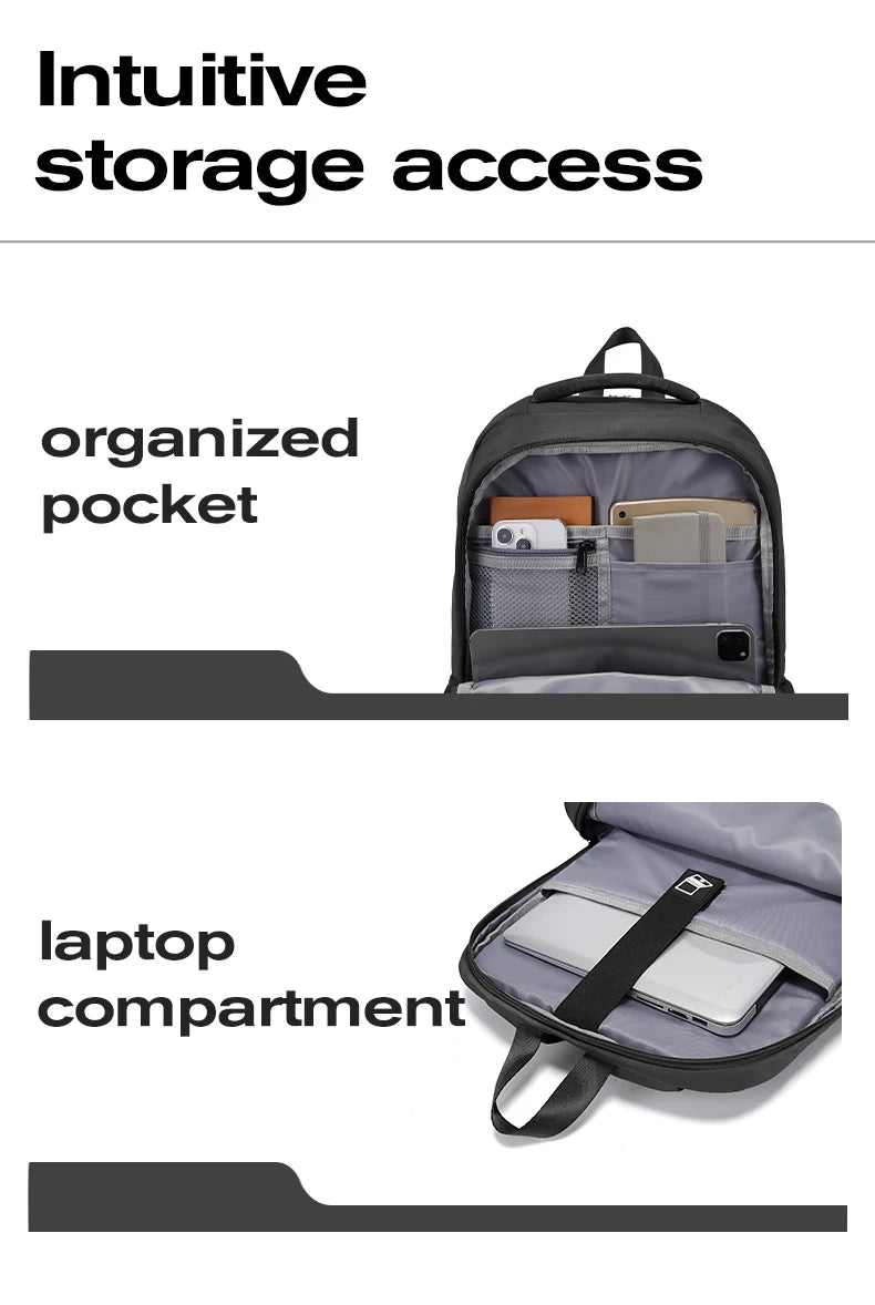 Big Big Bag #0032 - BANGE Waterproof Laptop Backpack – 15.6" Large Capacity Travel & School Bag