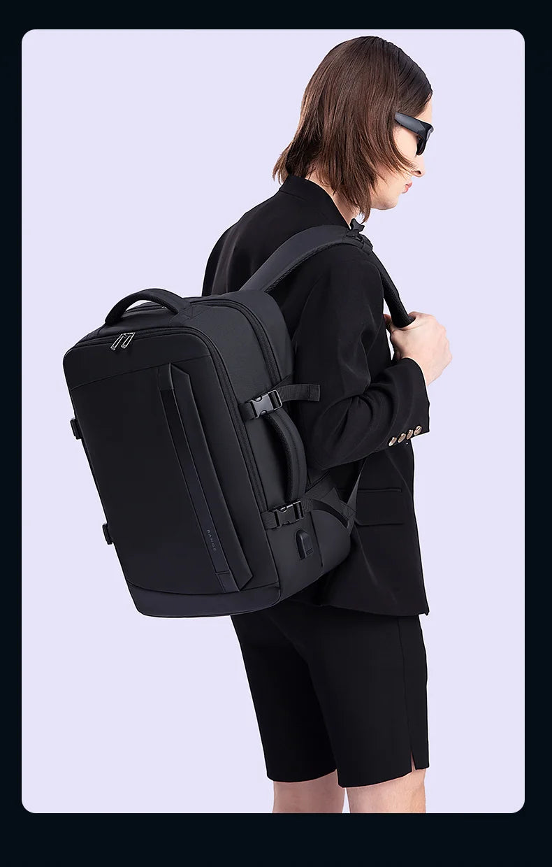 BANGE New Multifunctional USB Recharging Travel Backpack Men Business Waterproof School Bag Large Capacity 15.6 Laptop Backpacks