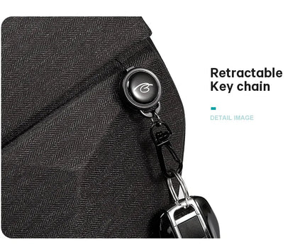 Big Big Bag #0029 - BANGE Waterproof Sling Bag – Multifunction Shoulder & Chest Pack for Men (Fits 7–9" iPad)