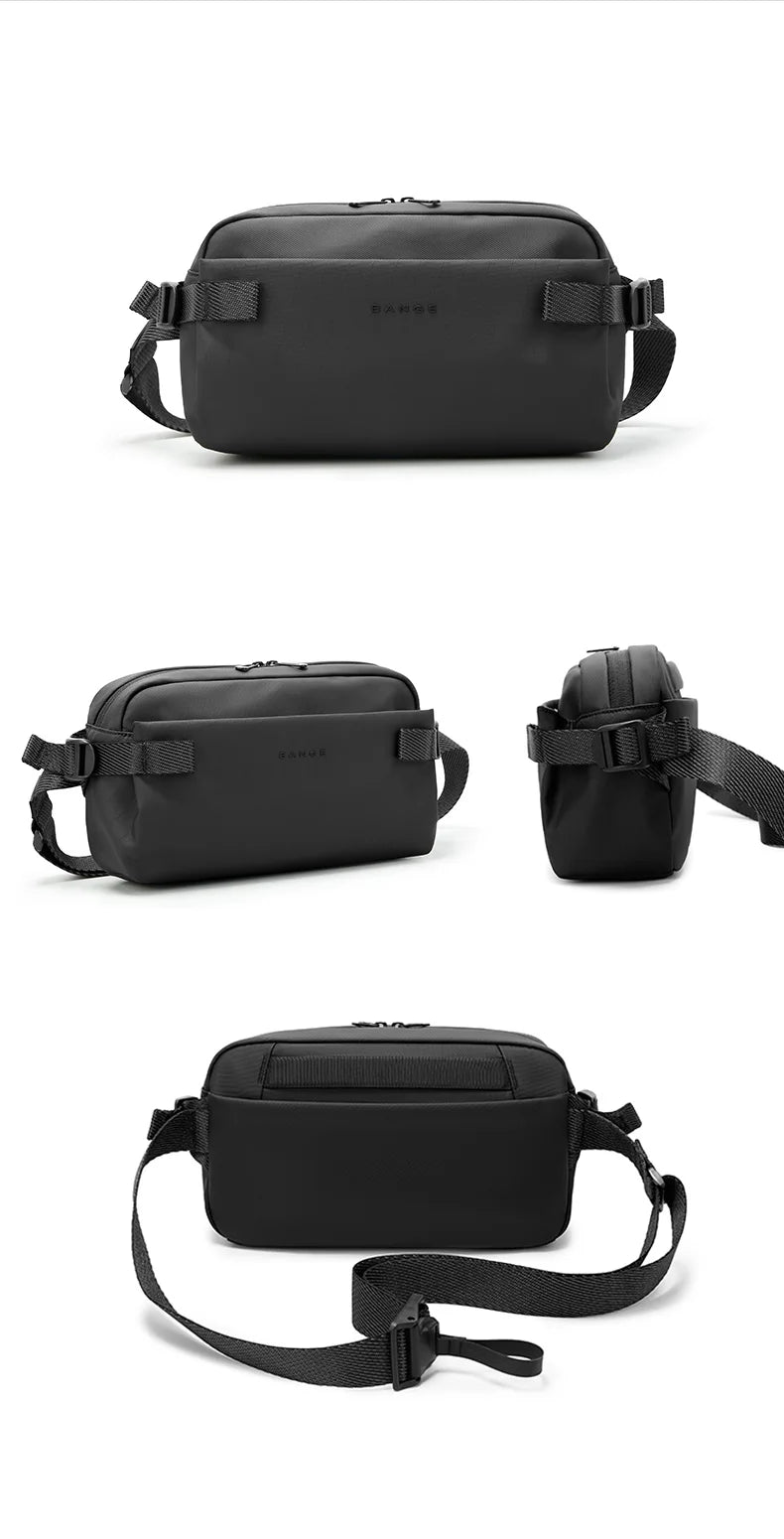 BANGE Daily Use Crossbody Bag Minimalist Chest Shoulder Pack for Men and Women Sling Bag Waterproof Lightweight Pack For Travel