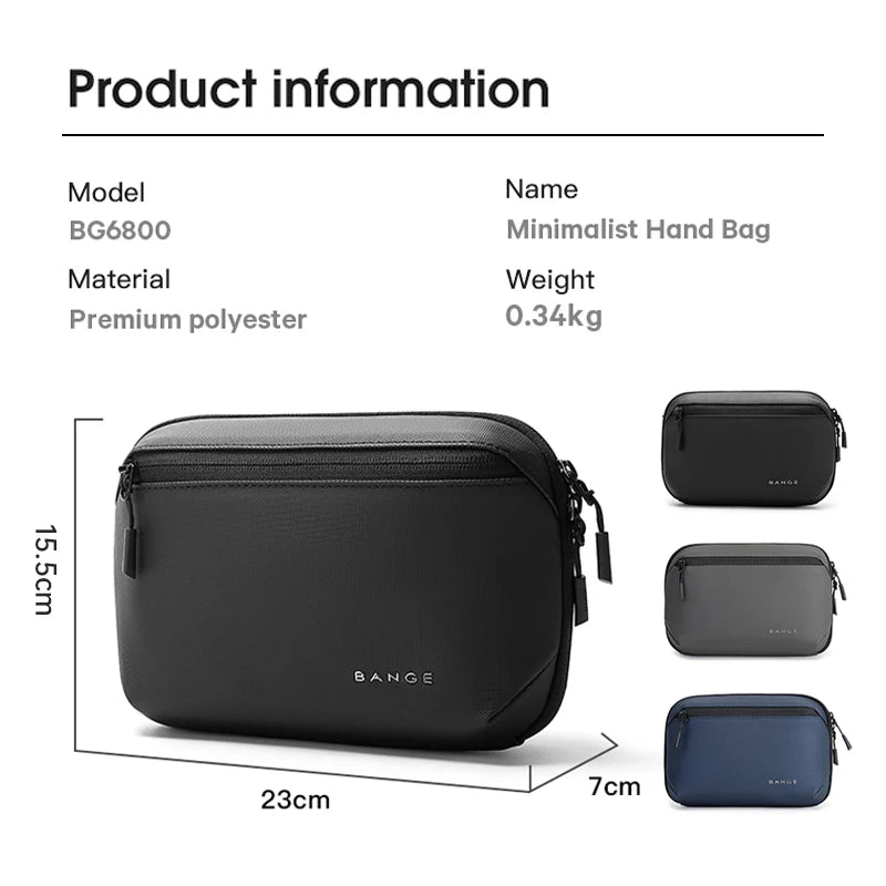 BANGE Multi-Layers Tech Pouch Oxford Warerproof Organizer Case Portable Data Cable Storage Bag Gadget Bag for Travel USB Charger