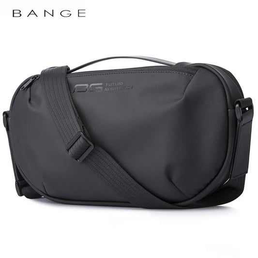 BANGE Men's Waterproof Crossbody Bag Oxford Large Capacity Multifunction Anti-theft Sling Shoulder Messenger Chest Bag Pack