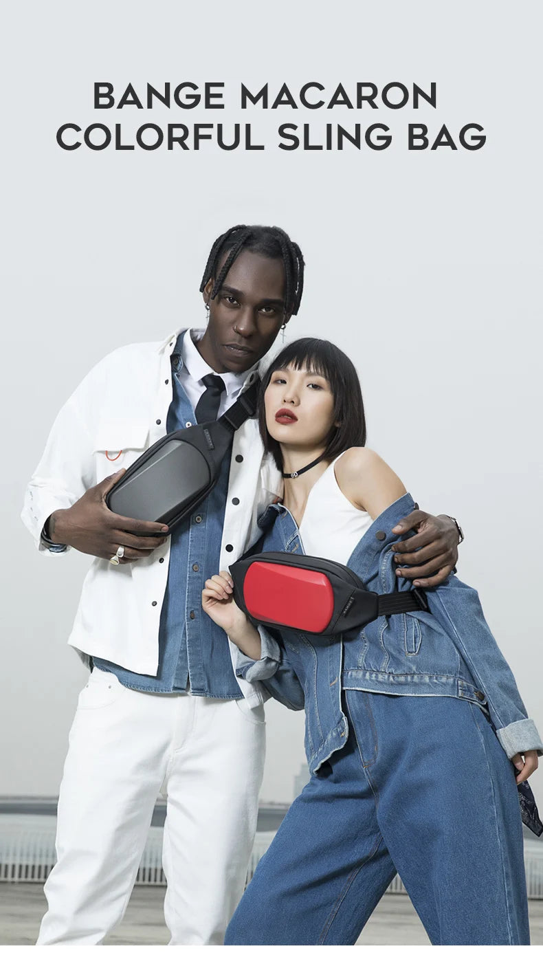 BANGE Chest Bag New Multifunction Crossbody Shoulder Messenger Bags Lightweight Anti-Theft Anti-stain Waterproof Short Trip Pack