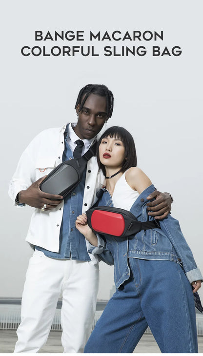 BANGE Chest Bag New Multifunction Crossbody Shoulder Messenger Bags Lightweight Anti-Theft Anti-stain Waterproof Short Trip Pack