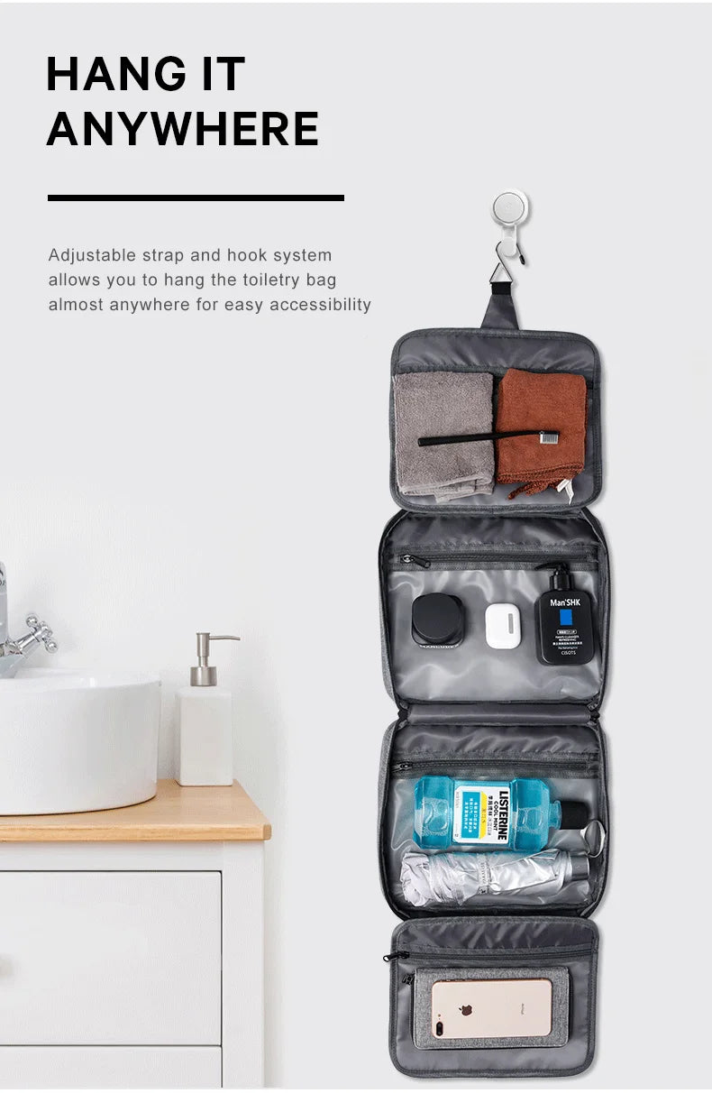 Big Big Bag #0016 - BANGE Hanging Makeup Bag – Waterproof Travel Cosmetic Organizer for Women
