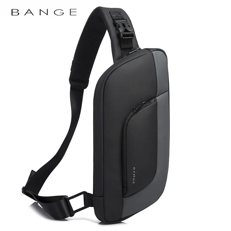 Big Big Bag #0031 - BANGE Waterproof Chest Bag – Korean Style Sling Pack for Men, Anti-Stain & Multifunction