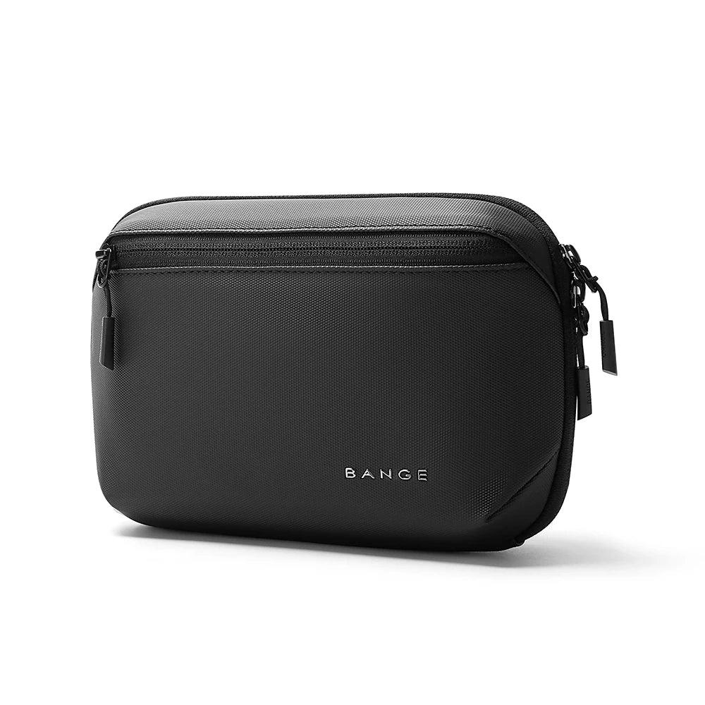 BANGE Multi-Layers Tech Pouch Oxford Warerproof Organizer Case Portable Data Cable Storage Bag Gadget Bag for Travel USB Charger