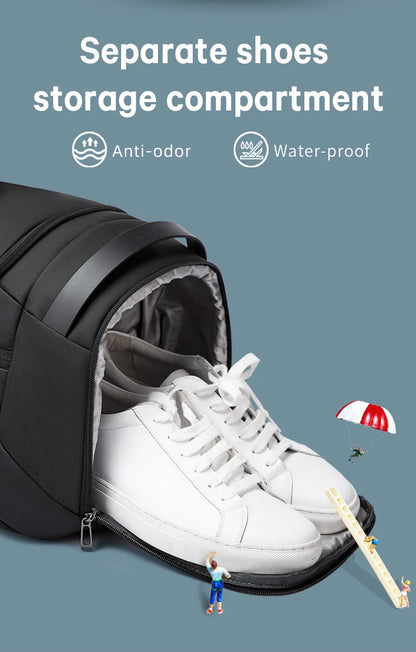 Big Big Bag #0027 - BANGE 21" Waterproof Sports Duffel Bag – Shoe Compartment & Wet/Dry Separation