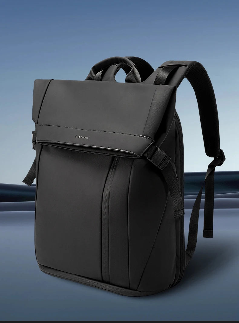 BANGE 15.6-inch laptop Men's business backpack waterproof multi compartment travel bag Black backpack suitable for men and women