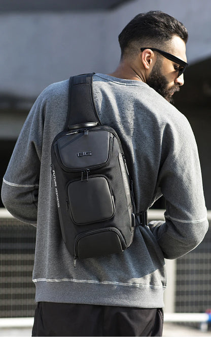 Big Big Bag #0040 - BANGE Anti-Theft Crossbody Bag – Waterproof Shoulder & Chest Pack for Men
