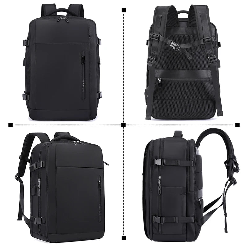 Big Big Bag #0018 - BANGE Men's 15.6" USB Waterproof Laptop Backpack – Travel, Work & School Bag