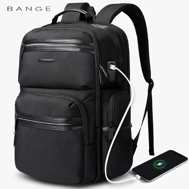 Big Big Bag #0030 - BANGE Anti-Theft Laptop Backpack – 15.6" Waterproof Travel & Business Bag with USB Charging Port