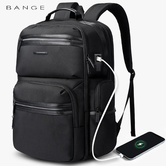 Big Big Bag #0030 - BANGE Anti-Theft Laptop Backpack – 15.6" Waterproof Travel & Business Bag with USB Charging Port