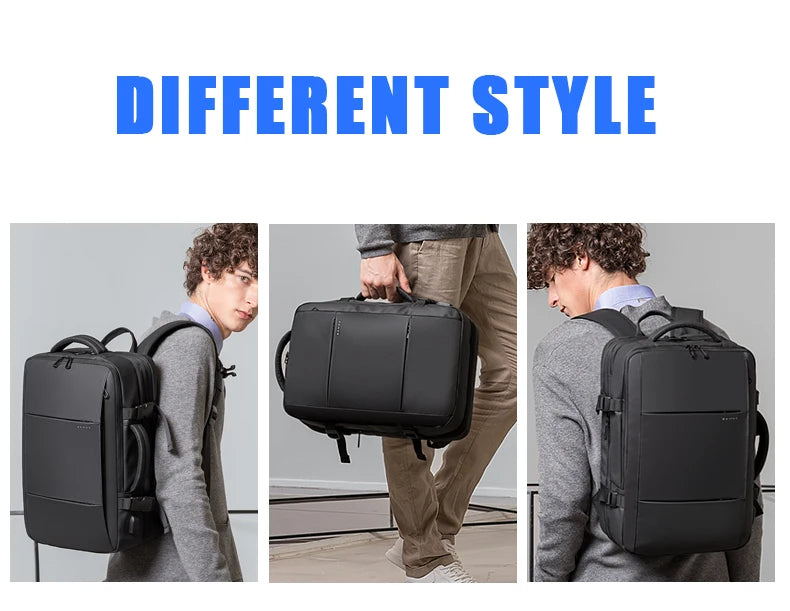 Big Big Bag #0015 - BANGE Expandable Waterproof Backpack – 17.3" Laptop Travel & Work Bag for Men