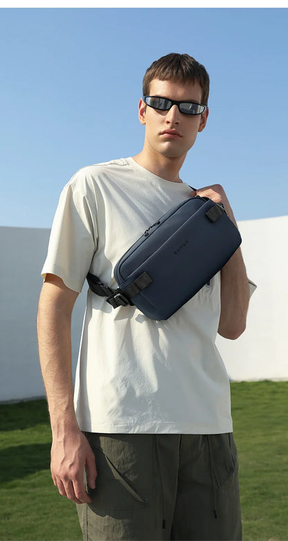 BANGE Daily Use Crossbody Bag Minimalist Chest Shoulder Pack for Men and Women Sling Bag Waterproof Lightweight Pack For Travel