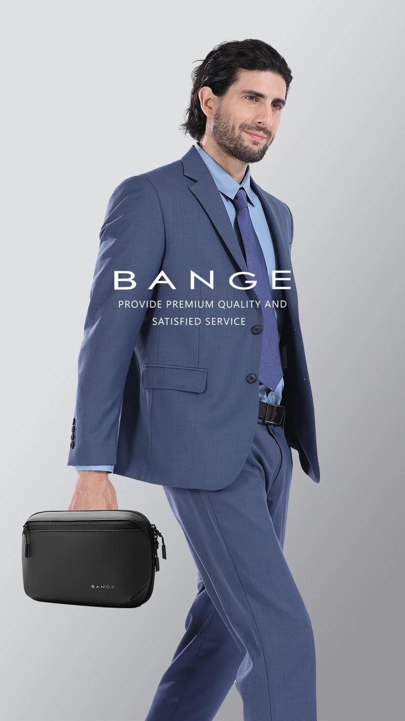 BANGE Multi-Layers Tech Pouch Oxford Warerproof Organizer Case Portable Data Cable Storage Bag Gadget Bag for Travel USB Charger