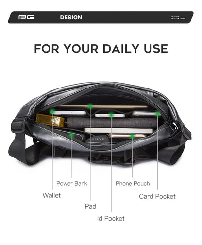 BANGE Chest Bag New Design 9.7 inch iPadShoulder Messenger Bags Waterproof Anti-stain Anti-theft Big Capacity Short Trip Pack