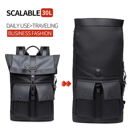 Bange Casual Men Anti Theft Backpack 15.6 inch Multifunctional Waterproof Backpacks Daily Travel Bag School Rucksack With Belt