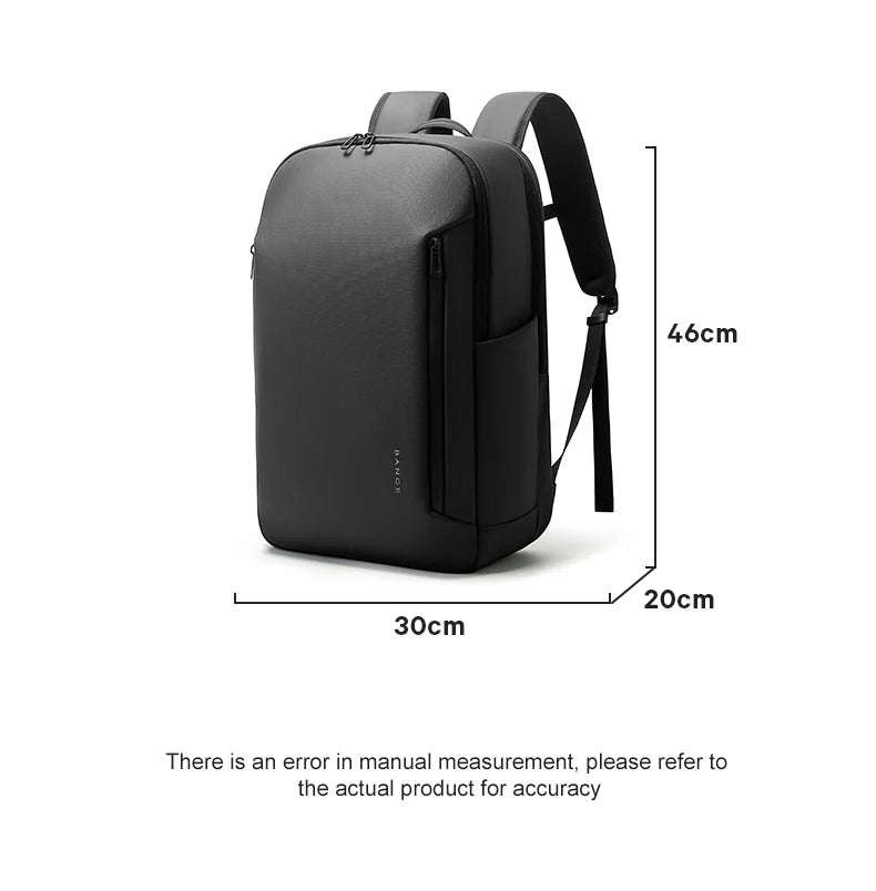 BANGE New Casual Multi-Pockets Big Capacity Daily 15.6inch Laptop Light Waterproof For Business Trip Roomy Men Backpack with YKK