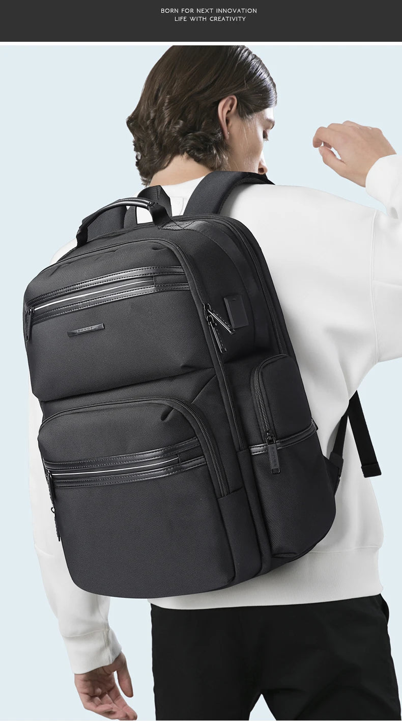 Big Big Bag #0030 - BANGE Anti-Theft Laptop Backpack – 15.6" Waterproof Travel & Business Bag with USB Charging Port