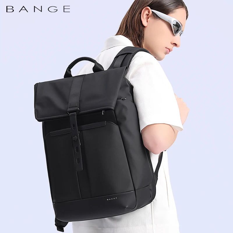 BANGE Unique Men Anti theft Waterproof Laptop Backpack 15.6 Inch Daily Work Business Backpack School back pack mochila for women
