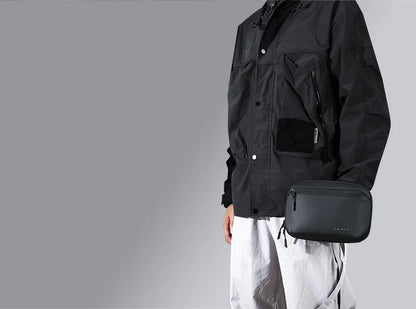 BANGE Multi-Layers Tech Pouch Oxford Warerproof Organizer Case Portable Data Cable Storage Bag Gadget Bag for Travel USB Charger