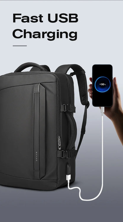BANGE New Multifunctional USB Recharging Travel Backpack Men Business Waterproof School Bag Large Capacity 15.6 Laptop Backpacks
