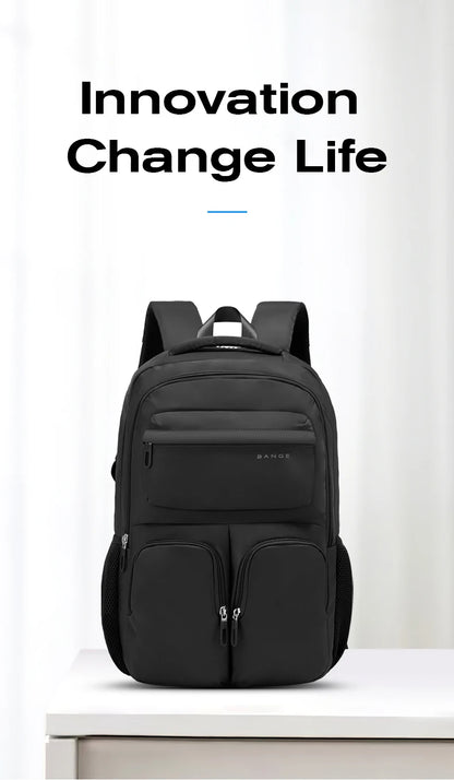 Big Big Bag #0032 - BANGE Waterproof Laptop Backpack – 15.6" Large Capacity Travel & School Bag