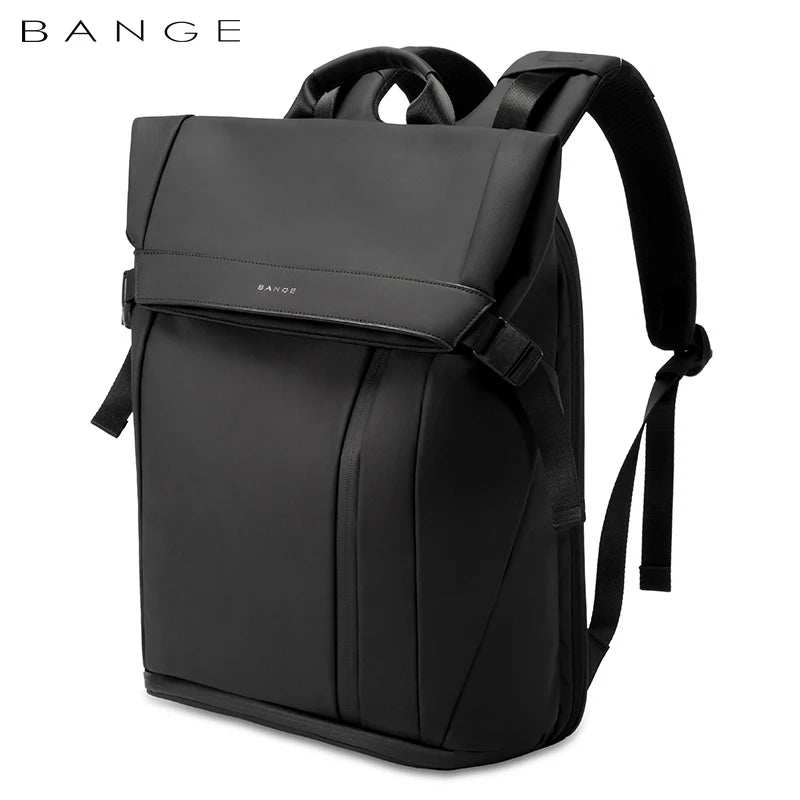 BANGE 15.6-inch laptop Men's business backpack waterproof multi compartment travel bag Black backpack suitable for men and women