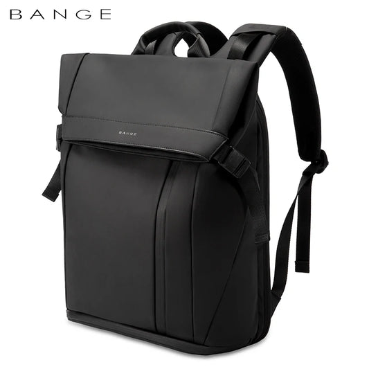 BANGE 15.6-inch laptop Men's business backpack waterproof multi compartment travel bag Black backpack suitable for men and women