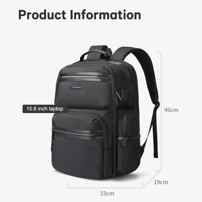 BANGE Anti Theft Laptop Backpack 15.6" Anti-wrinkle Waterproof USB Recharging Oxford Backpack Men Fashion Travel Bag Backpacks