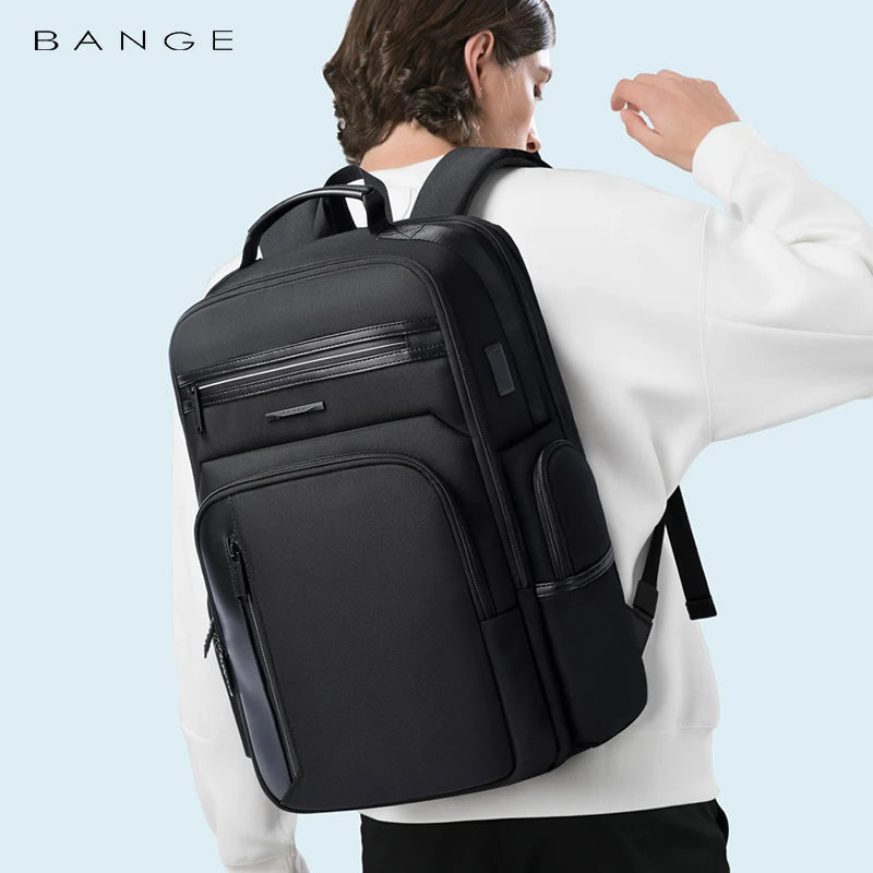 BANGE Factory sell new hot sell wholesale USB nylon waterproof travel custom school men backpacks bag laptop backpack