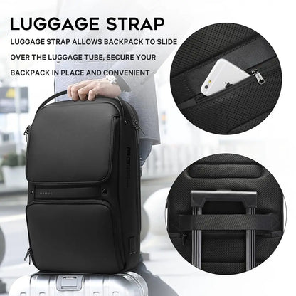 BANGE Men Anti Theft Waterproof Laptop Backpack 15.6 Inch Daily Work Business Backpacks Thin School Back Pack Mochila