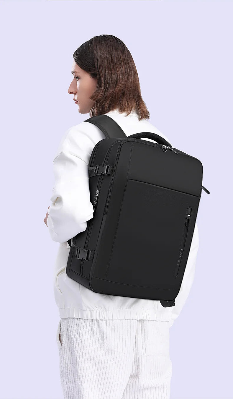 Big Big Bag #0018 - BANGE Men's 15.6" USB Waterproof Laptop Backpack – Travel, Work & School Bag
