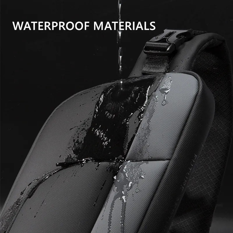 Big Big Bag #0031 - BANGE Waterproof Chest Bag – Korean Style Sling Pack for Men, Anti-Stain & Multifunction
