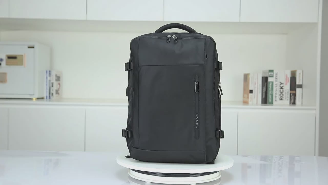 Big Big Bag #0018 - BANGE Men's 15.6" USB Waterproof Laptop Backpack – Travel, Work & School Bag